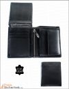 Alassio Geldbörse mit NFC & RFID-Schutz aus Leder Hochformat Reißverschluss 42058, schwarz