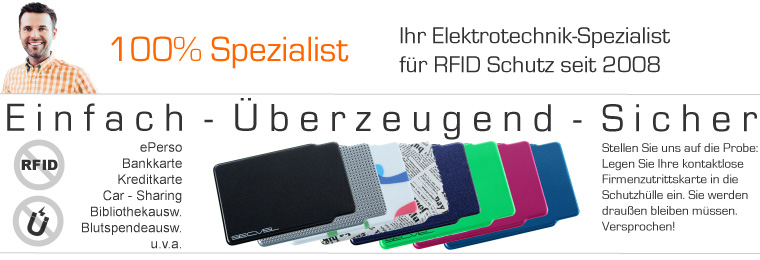 RFID-Schutzhülle von Pass-Sicherheit.de - Der perfekte Schutz